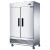 47" Compact 2-Door Commercial Refrigerator in Stainless Steel