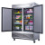 55" 2-Door Commercial Refrigerator in Stainless Steel