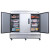 83" 3-Door Commercial Refrigerator in Stainless Steel