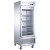 28" Bottom Mount Glass Single Door Commercial Reach-in Refrigerator