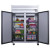 55" Commercial 2-Door Top Mount Freezer in Stainless Steel