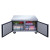60" 2-Door Undercounter Commercial Refrigerator in Stainless Steel