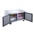 60" 2-Door Undercounter Commercial Refrigerator in Stainless Steel