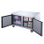 60" 2-Door Undercounter Commercial Freezer in Stainless Steel