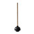 Plunger Rubber W/ Wooden Hdl 24", 12ea/cs