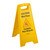 Sign "Wet Floor" A Shape Yellow, 12ea/cs