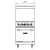 24" Gas Range with Four (4) Open Burners