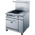 36" Gas Range with Four (4) Open Burners & 12" Griddle