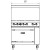 36" Gas Range with Six (6) Open Burners