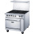 36" Gas Range with Six (6) Open Burners