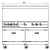 60" Gas Range with Four (4) Open Burners & 36" Griddle