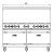 60" Gas Range with Ten (10) Open Burners