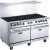 60" Gas Range with Ten (10) Open Burners
