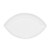 Porcelain Eye Shape Platter – 14", Dishwasher Safe, 12/Case