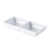 2-Compartment Dish – 5 oz., White, Rectangular, 48/Case