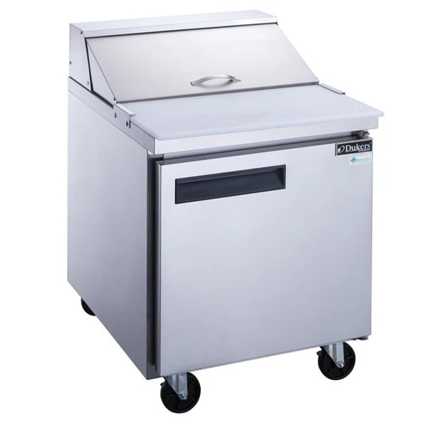 29" 1-Door Commercial Food Prep Table Refrigerator in Stainless Steel