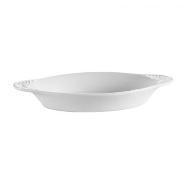 Oval Welsh Rarebit Dish – 8 oz., 8.75″, Bright White Porcelain 36/Case