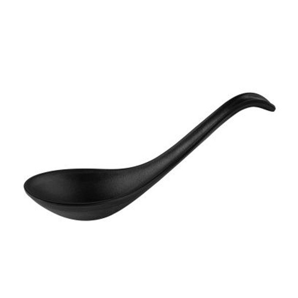 Soup Spoon – 0.4 oz., 5-3/4", Matte Black Melamine, 72/Case