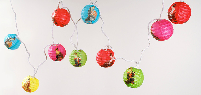10PC MINI LANTERN/GEISHA ASST. - 1/case