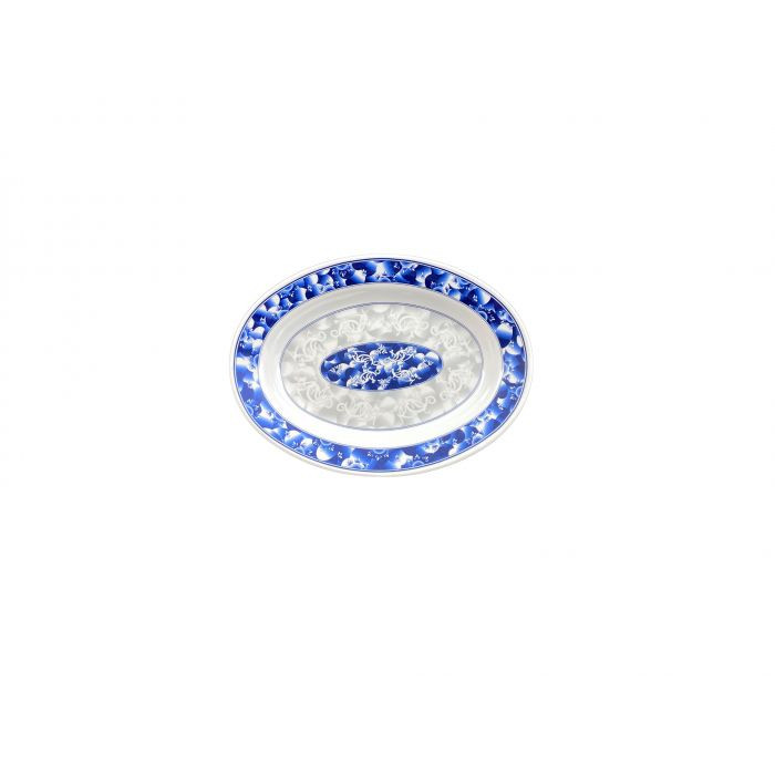 7 oz, 9" x 6-3/4" x 1-1/8", Deep Platter, Blue Dragon Dinnerware - 12/case