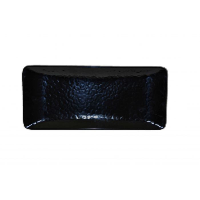 11-1/4" x 5", 1" Deep, Rectangular Plate, Classic Black Dinnerware - 12/case