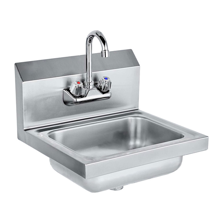 Hand Sink Dimensions: 12" x 16" x 13" (Sink 20ga)