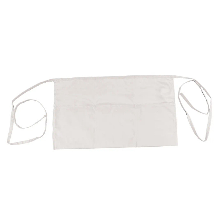 Chef Regalia, 3-Pocket Waist Aprons, 65/35 Poly/Cotton. 13"x22", White/EACH