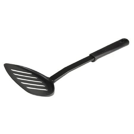 12" x 4" x 2-1/6", Slotted Turner, High-Heat Nylon & Polypropylene Handle, Heat Resistant up to 410°F, Black Color/EACH