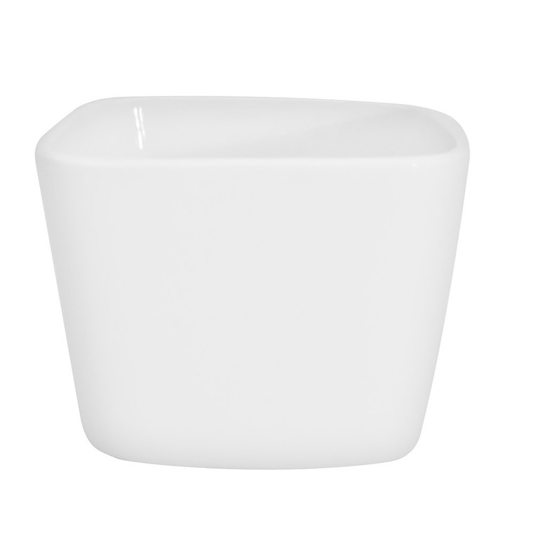 Porcelain Square Cup 7.5oz 3 1/2" 4dz/case