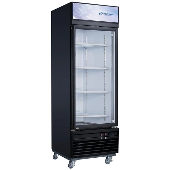 Commercial Single Glass Swing Door Merchandiser Freezer (27 1/8” x 29 1/4” x 80 1/4”)