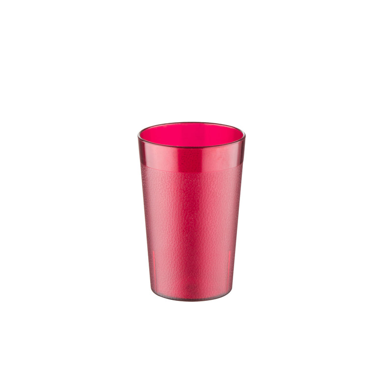 Poly / Plastic Tumbler Poly Pebbled Red 5oz 12-PC/PK - 1dz/case