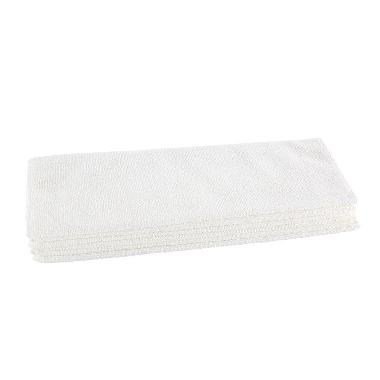 Cloth Microfiber 6-PC 16x16" White, 10pk/cs