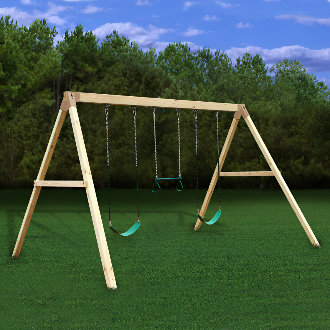 Wooden swing set hot sale a frame brackets