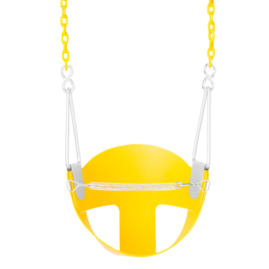 CoPoly Half Bucket Swing Seat with 8'6" Plastisol Chain (S-134R)