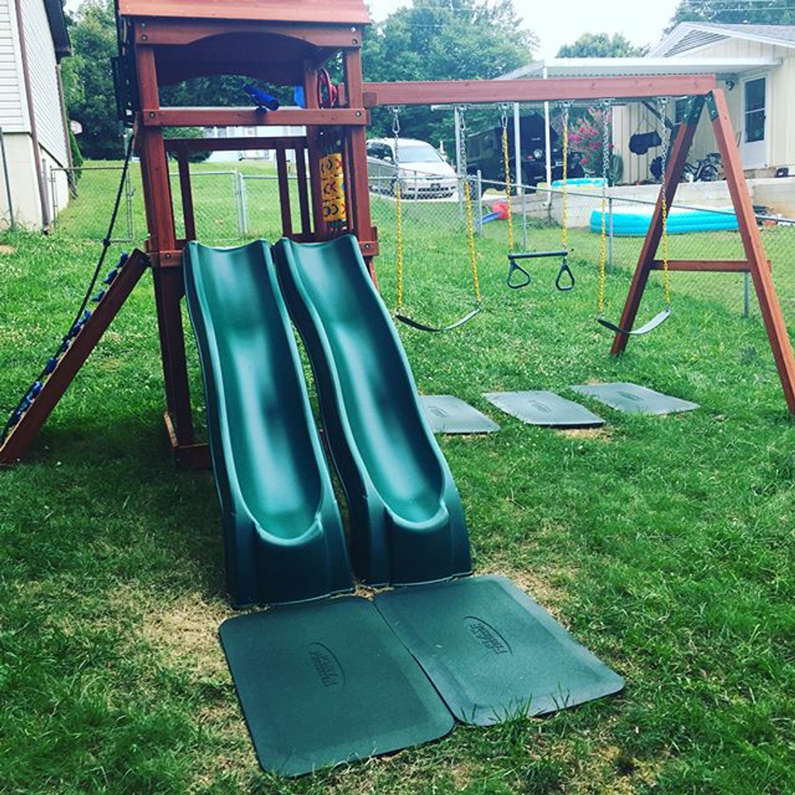 Rubber Playground Mats - Swing Sets Mats