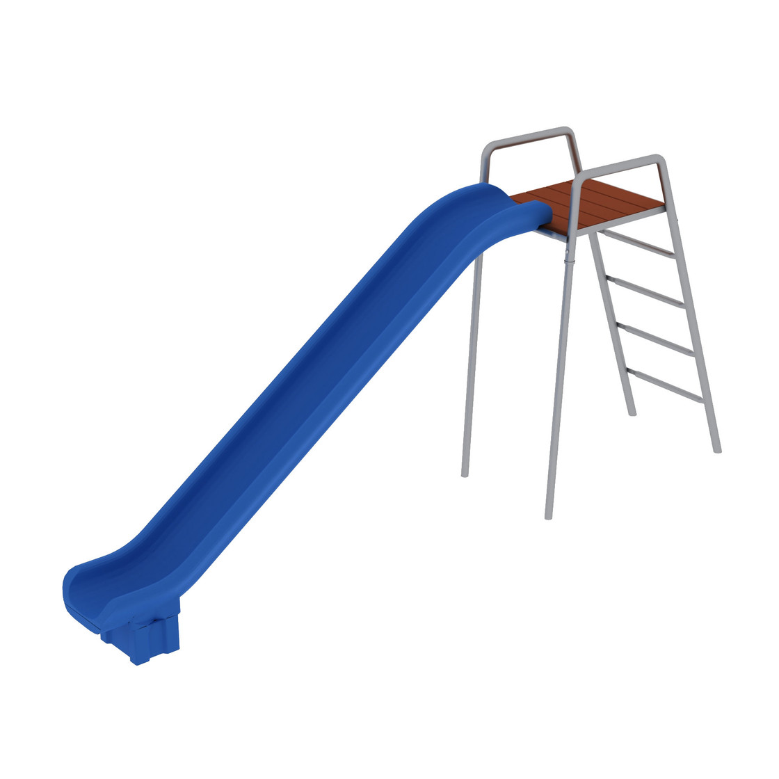 Rocket Slide with Freestanding Ladder Platform
