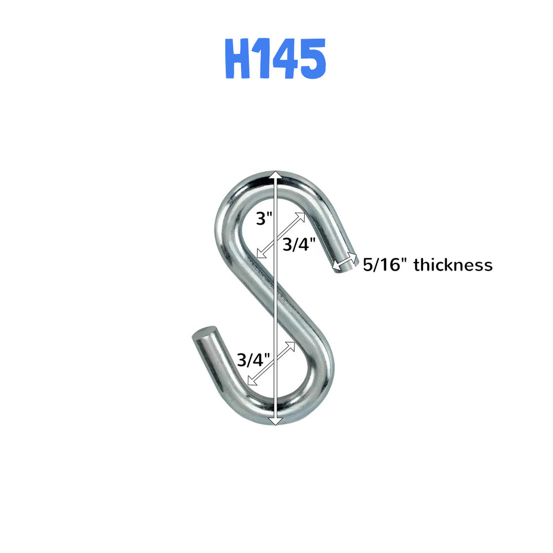 Stainless steel S hook