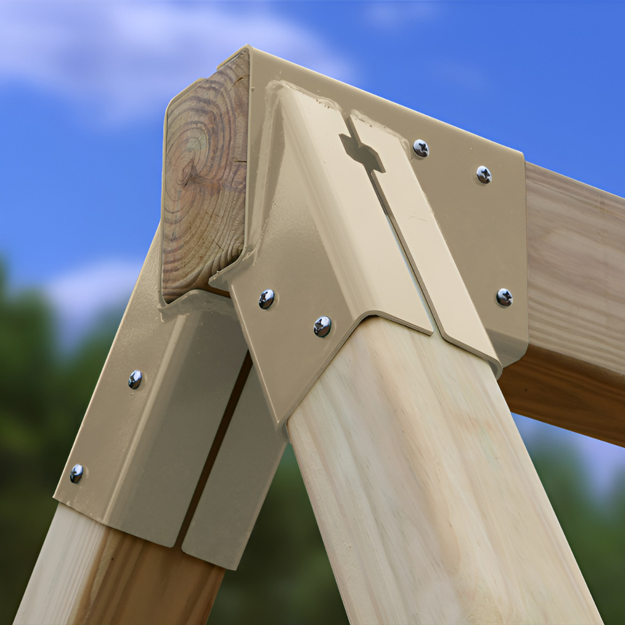 Wooden swing set hot sale a frame brackets