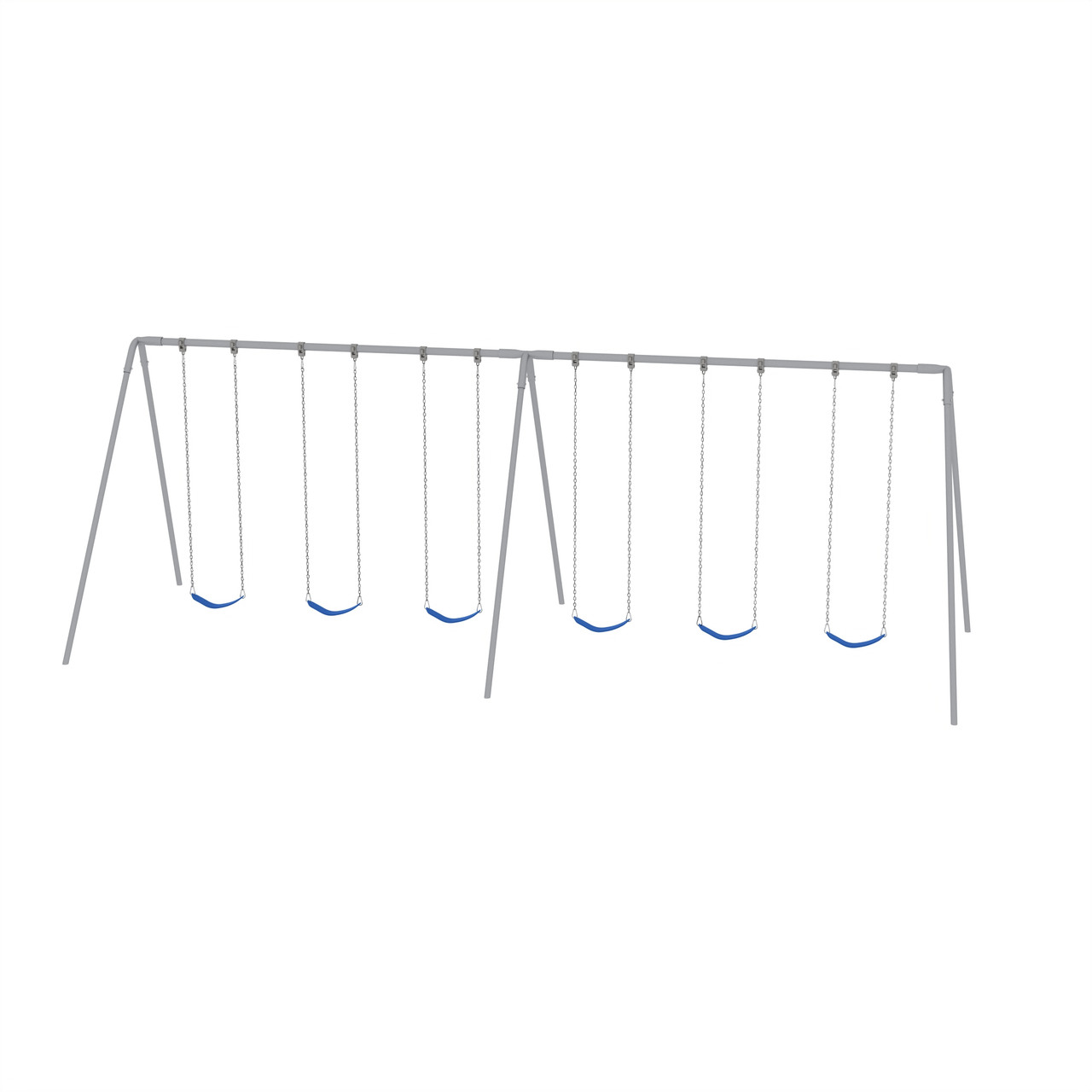 Metal A-Frame Swing Set with 6 Swings - SwingSetMall.com