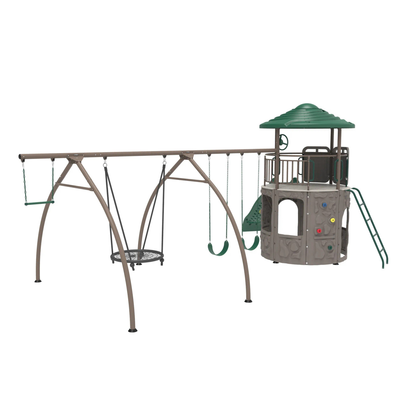 Lifetime Adventure Tower with Spider Swing - SwingSetMall.com