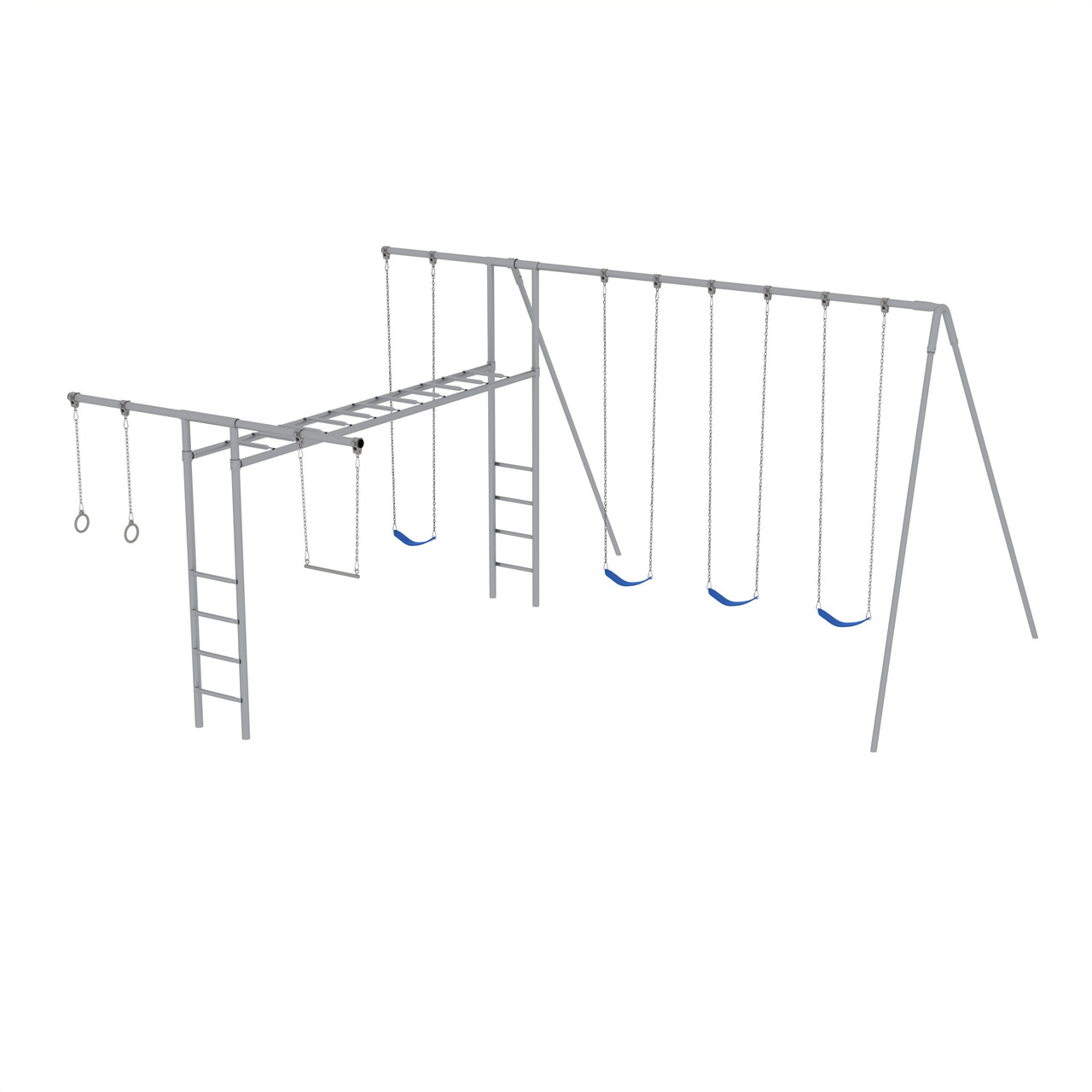 Metal Super Swing Set with 4 Swings - SwingSetMall.com