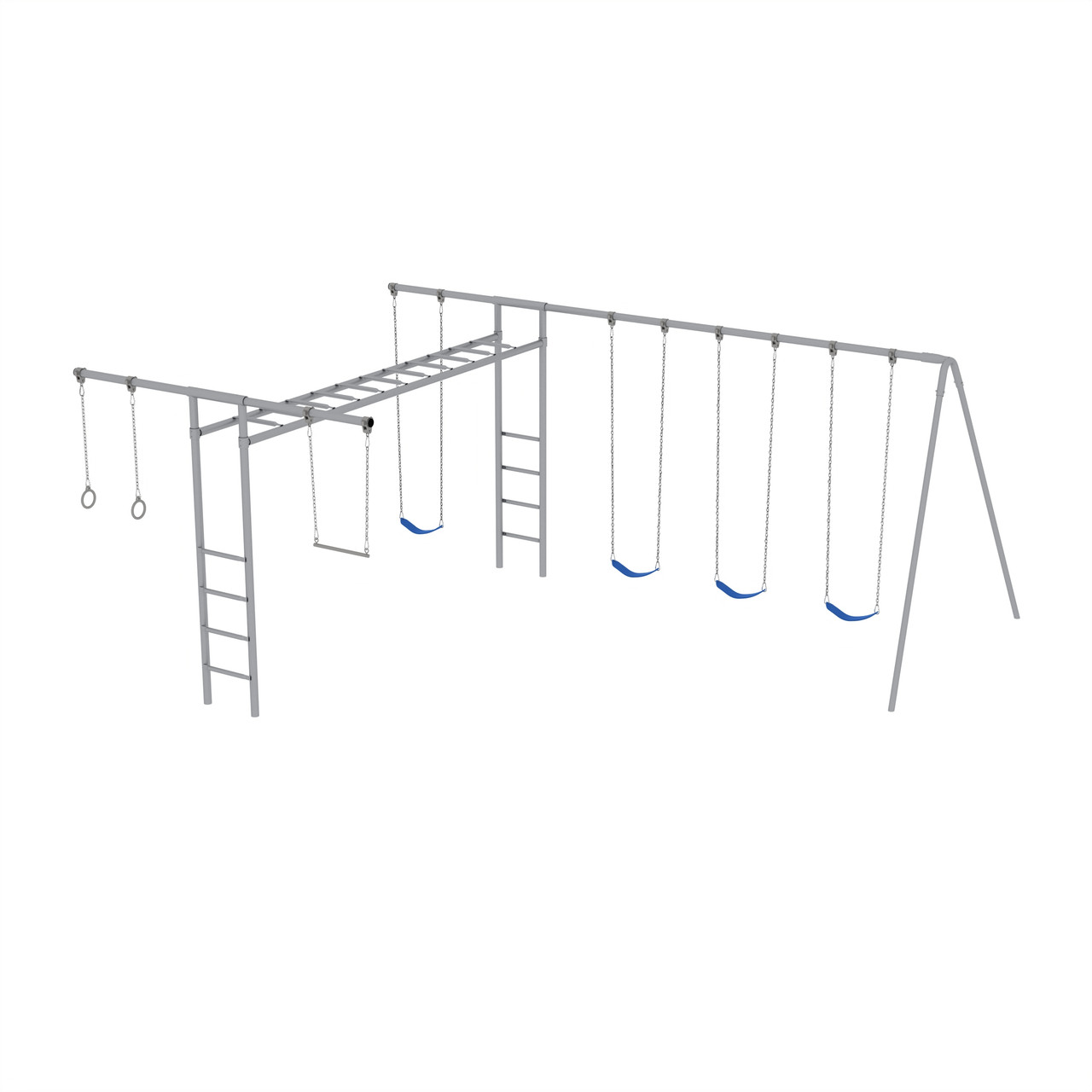 Metal Super Swing Set with 4 Swings - SwingSetMall.com