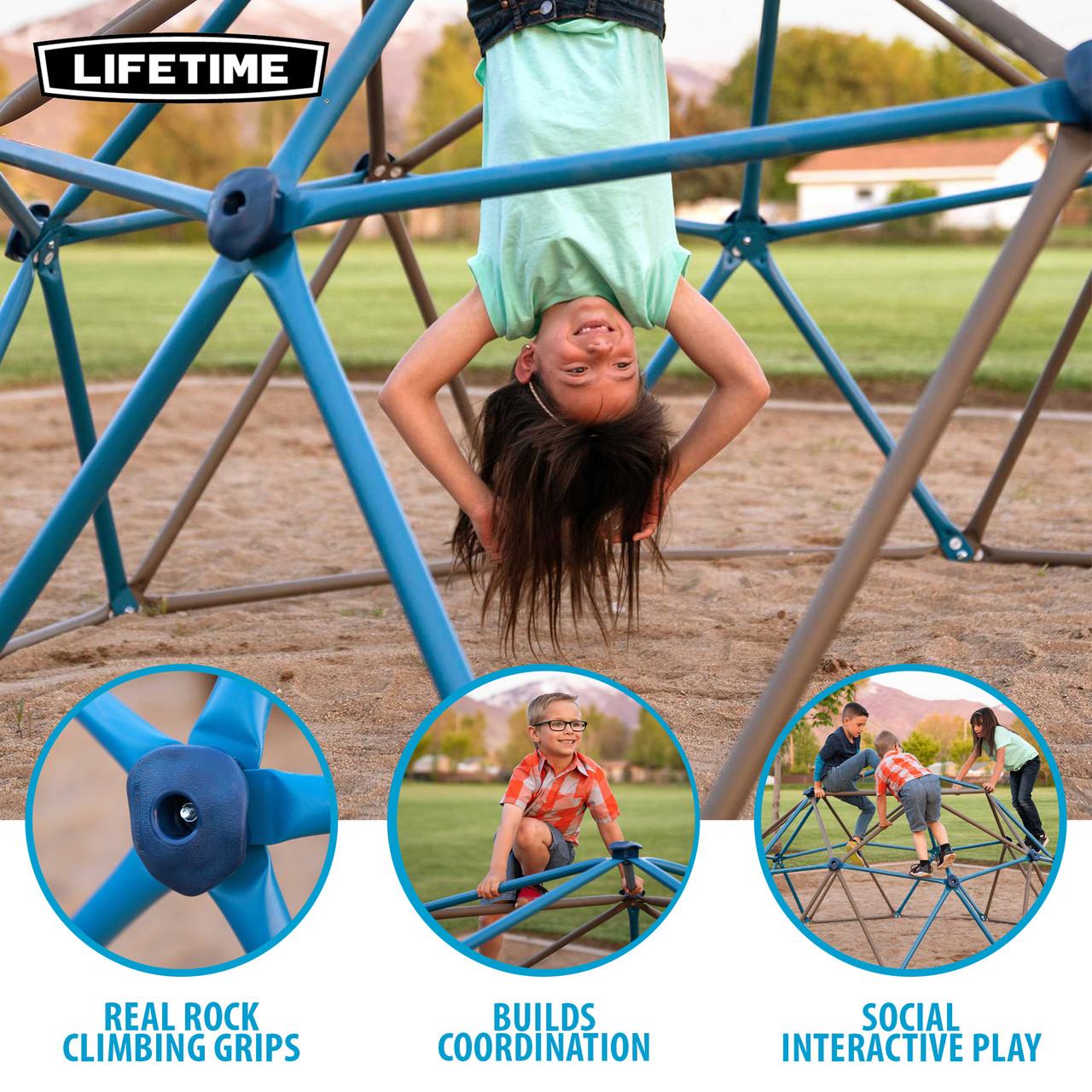 Lifetime Backyard Climbing Dome - SwingSetMall.com