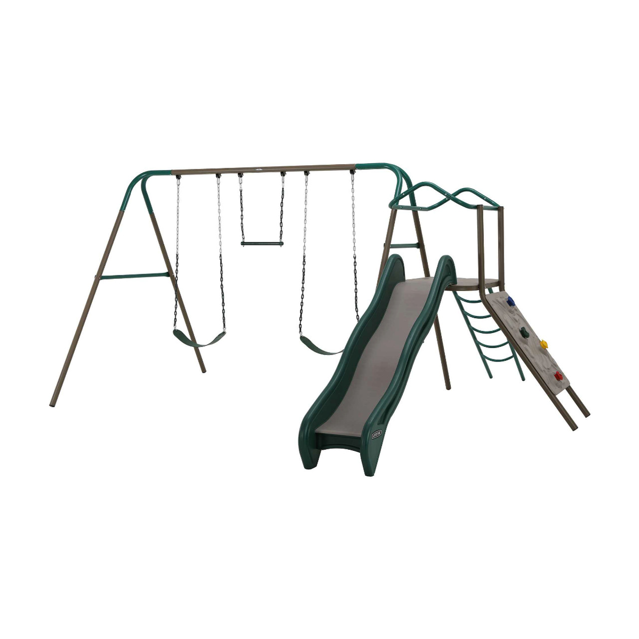 Lifetime Earthtone Colors Monkey Bar Adventure Swing Set 91028