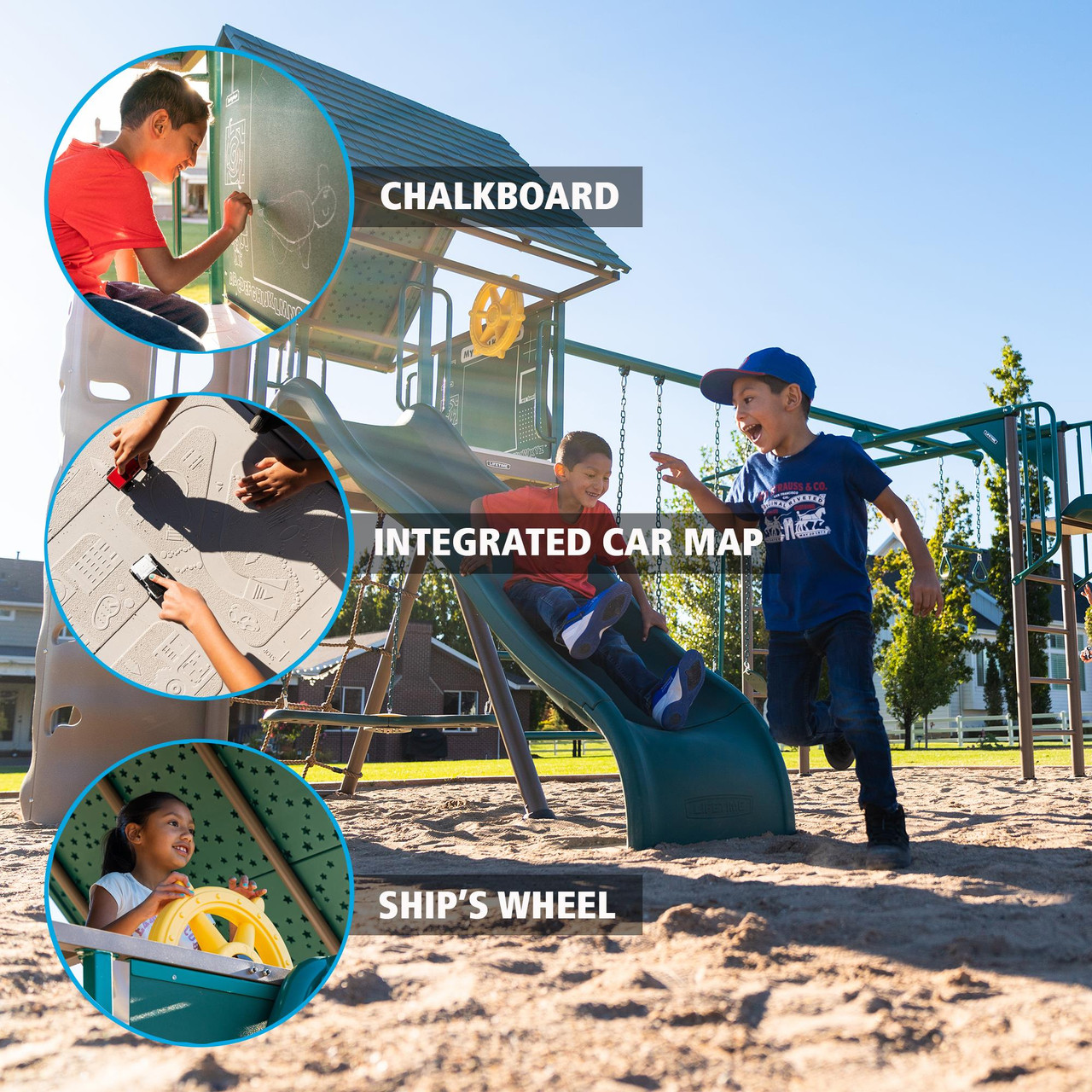Lifetime Big Stuff Deluxe Swing Set - SwingSetMall.com