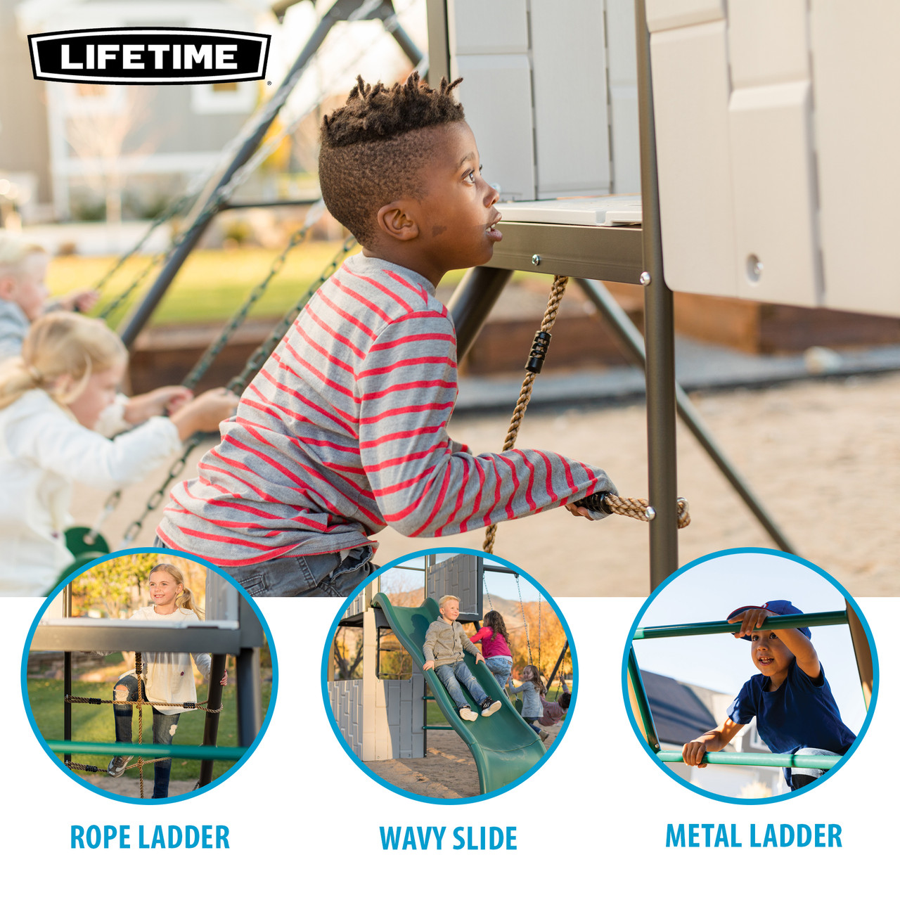 Lifetime Adventure Clubhouse Playset - SwingSetMall.com
