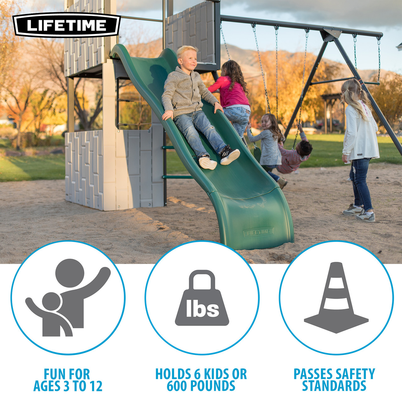 GRAPEVINE「Lifetime」 Lifetime Adventure Clubhouse Playset - SwingSetMall.com