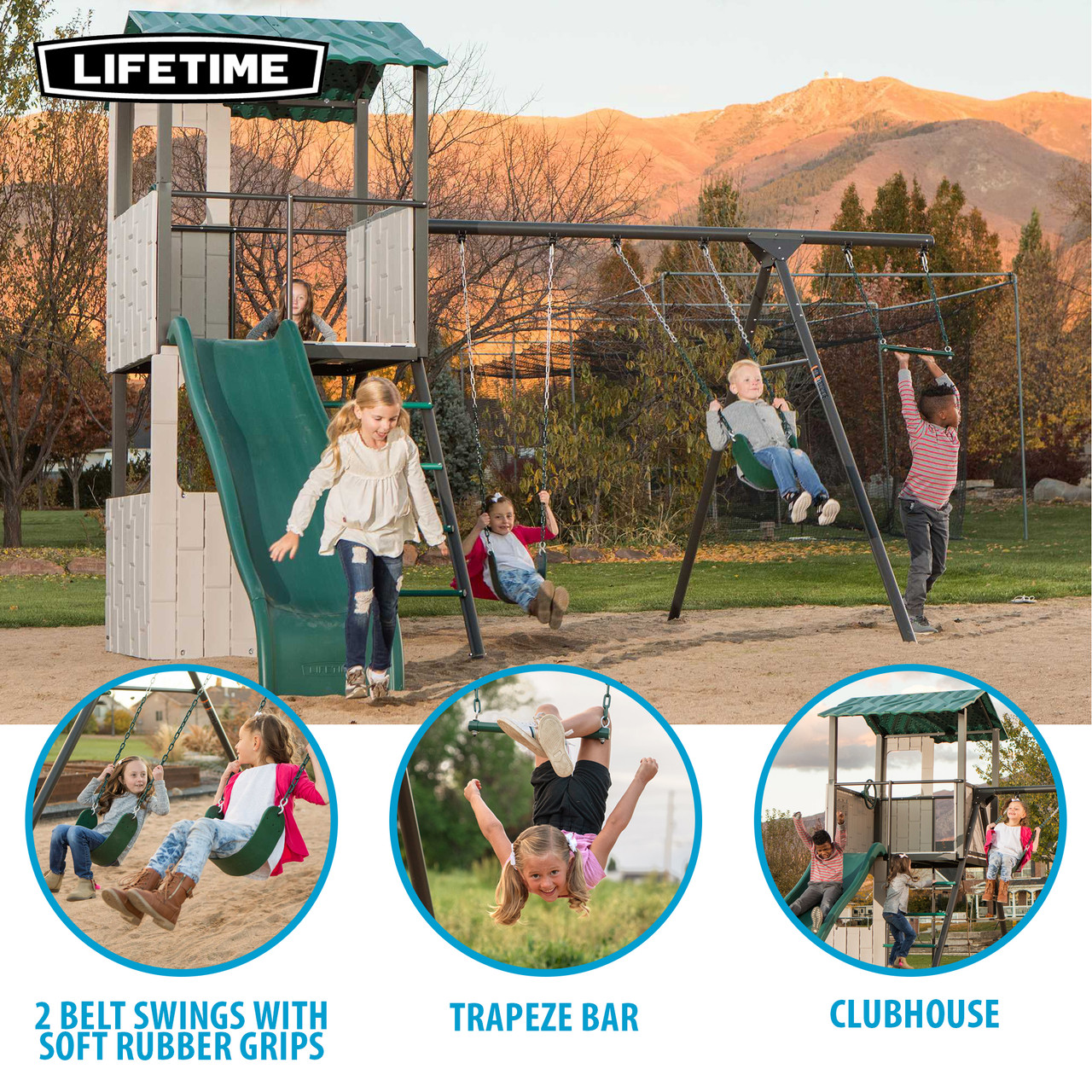 GRAPEVINE「Lifetime」 Lifetime Adventure Clubhouse Playset - SwingSetMall.com