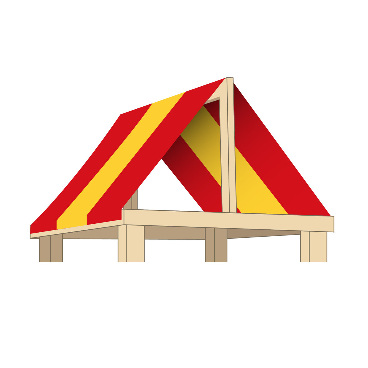 Custom Vinyl Playset Roof Tarp - 3 Colors - SwingSetMall.com