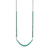 Basic Commercial Belt Swing Seat with 5'6" Plastisol Chain (S-022) - Green / Green